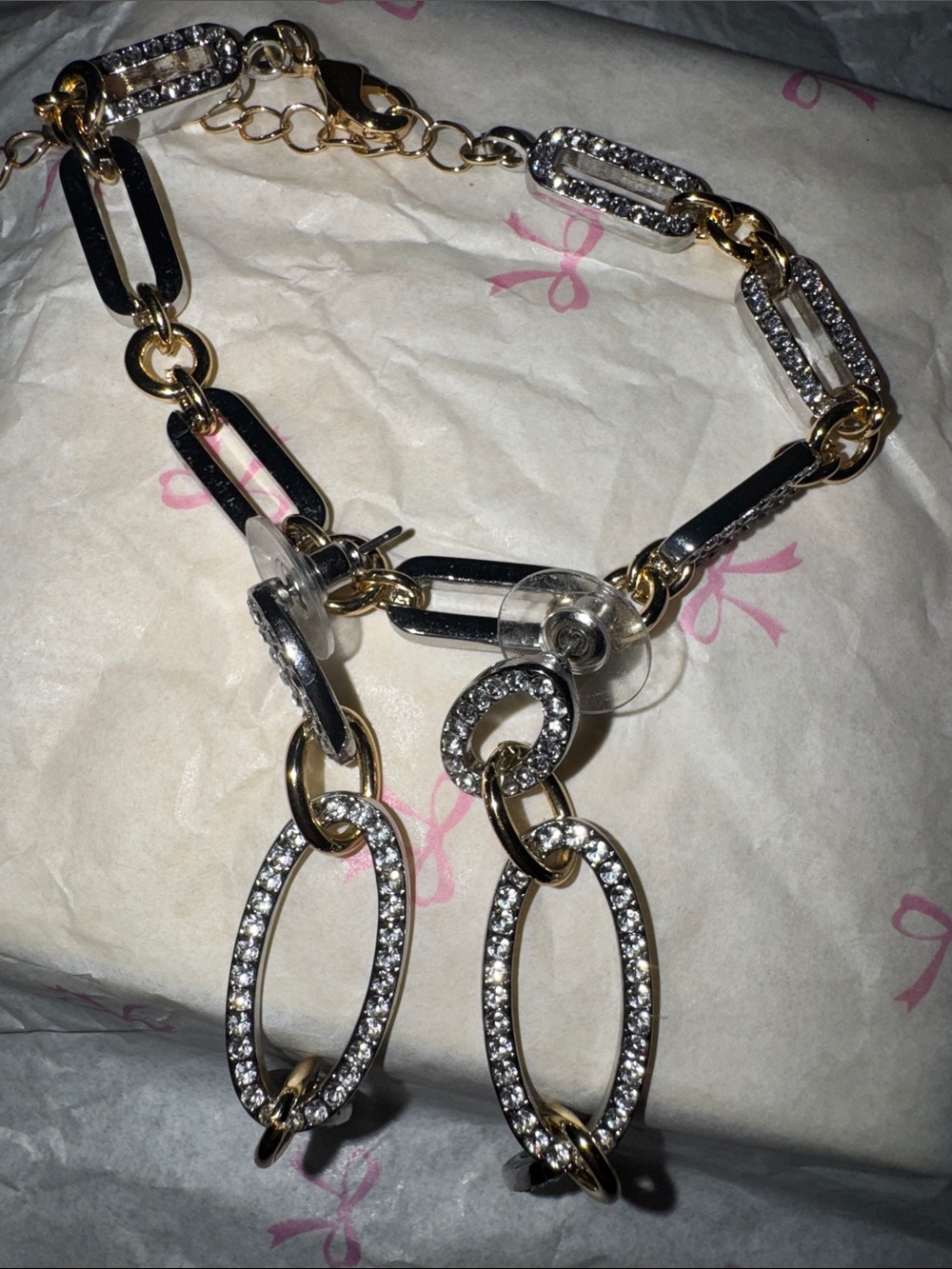 Park Lane Crystal Link Necklace & Earrings